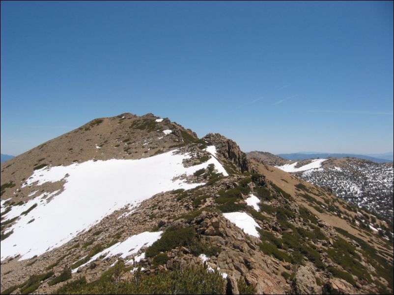 2005-06-12 Freel (16) Summit of Freel from Pinaccle at top of snow chute